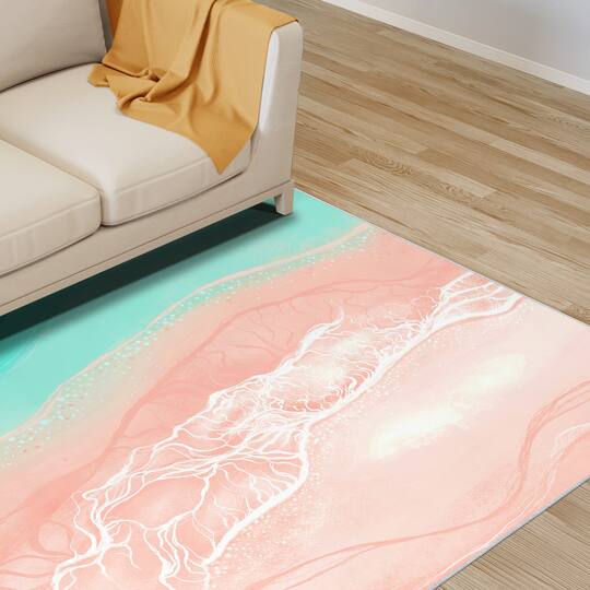 Empire Art Direct 5ft. x 7.5ft. Ethereal Shore I Tapis D'Art Washable Area Rug